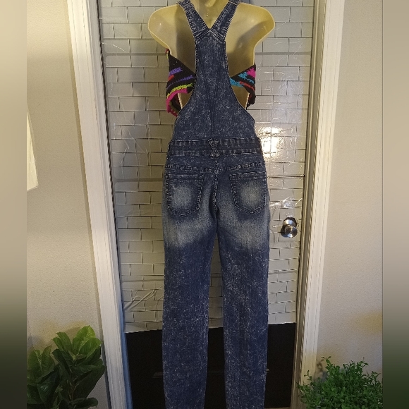 Denim overalls bibbed size large - Picture 3 of 11